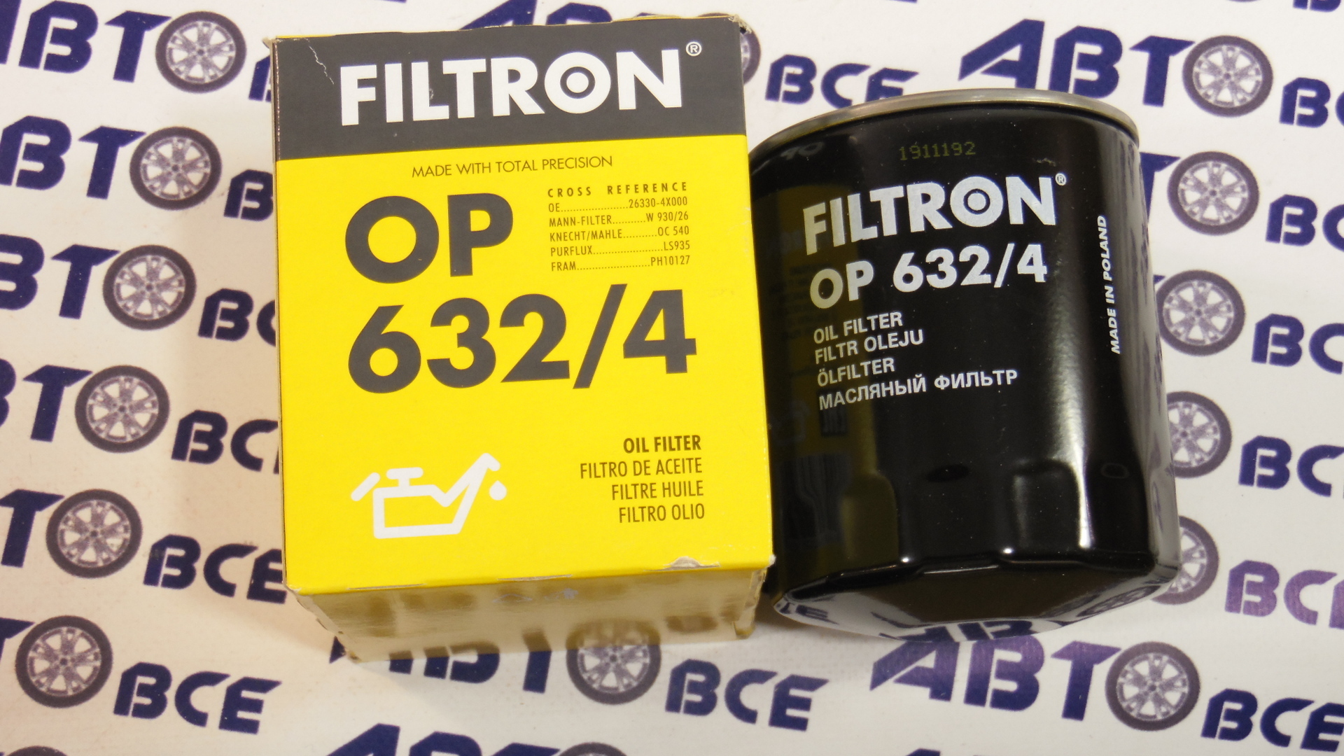 Фильтр масла OP6324 FILTRON